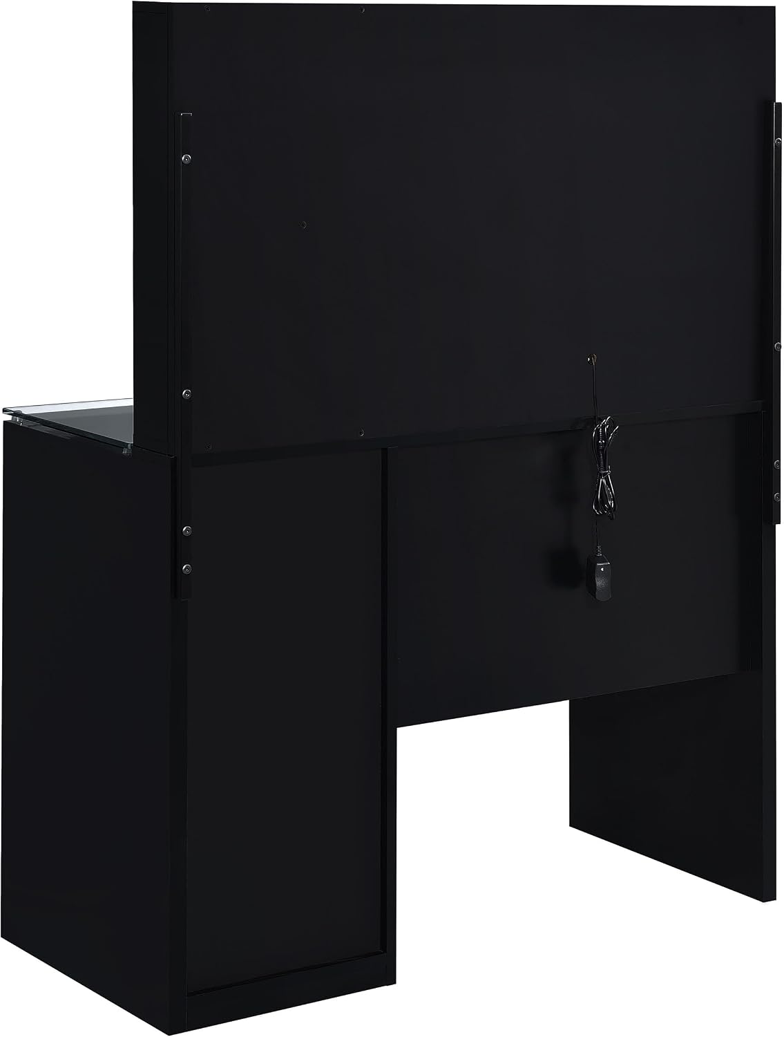 Coaster Home Furnishings Flora 2-Drawer Vanity Set with Led Mirror Black High Gloss