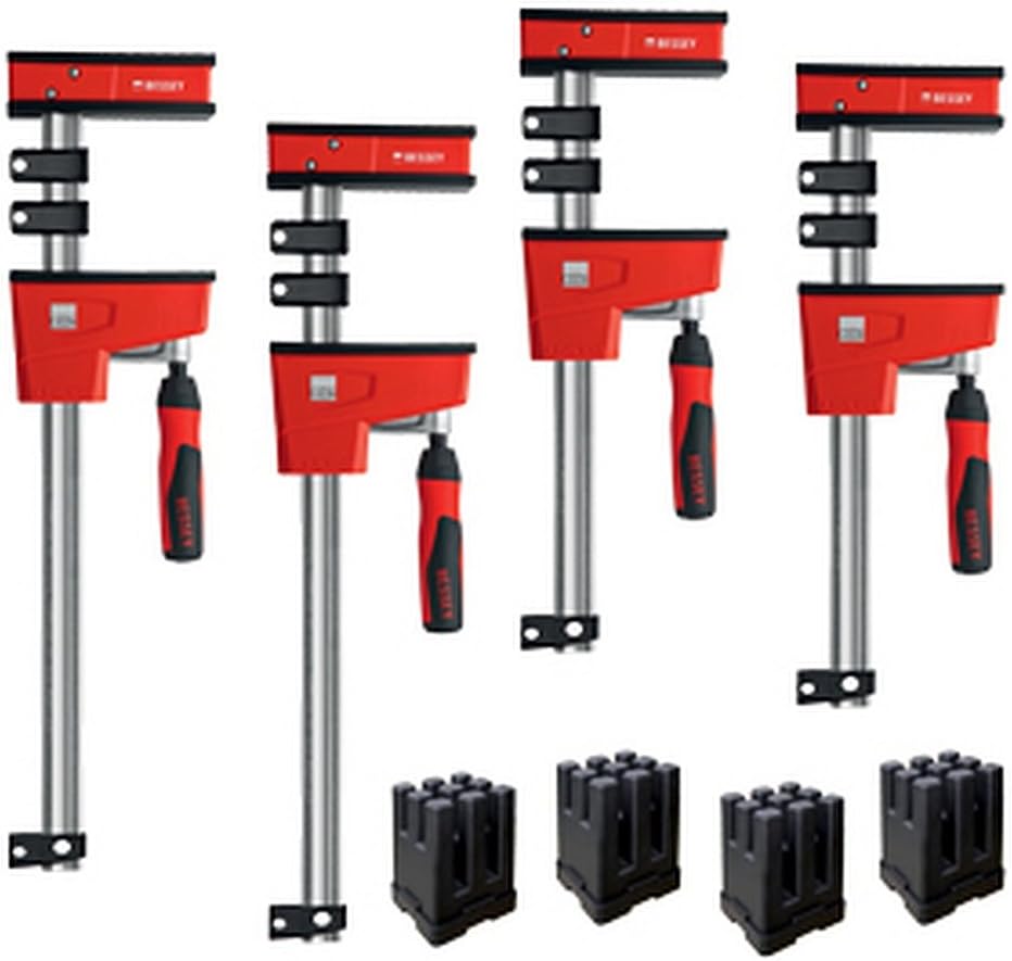 BESSEY KREK2440 K Body REVO Clamp Kit, 2 x 24 In., 2 x 50 In. and Pivot jaw add-on accessory, PK2 (1700 lbs Nominal Clamping Force)