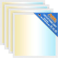 Allsmartlife 2x2 LED Flat Panel Ceiling Light 4-Pack, 0-10V Dimmable, 5CCT 3000K-3500K-4500K-5000K-6000K, MAX 60W/7200 Lumens, Back-Lit Drop Ceiling Light Fixtures, 100-277V 50/60Hz