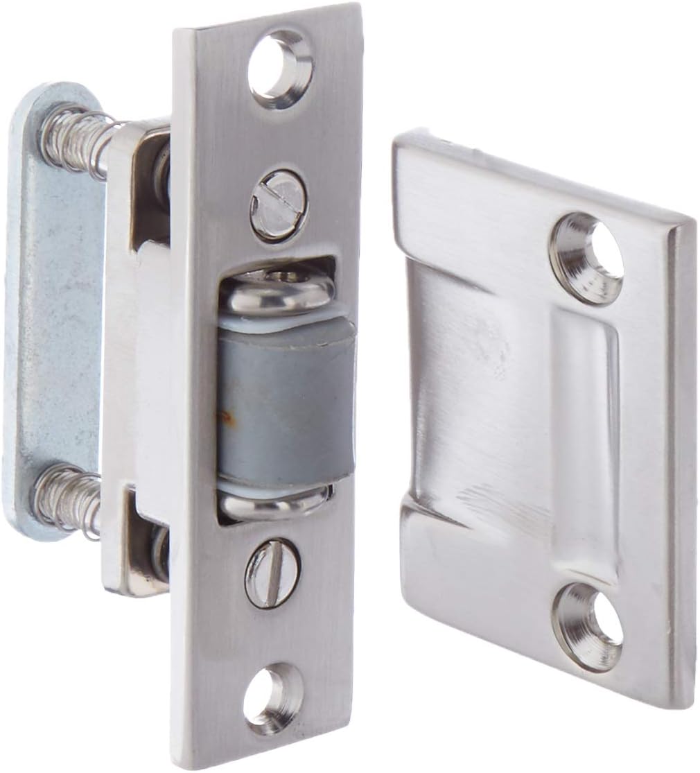 Baldwin 0430056 Roller Latch, Lifetime Satin Nickel