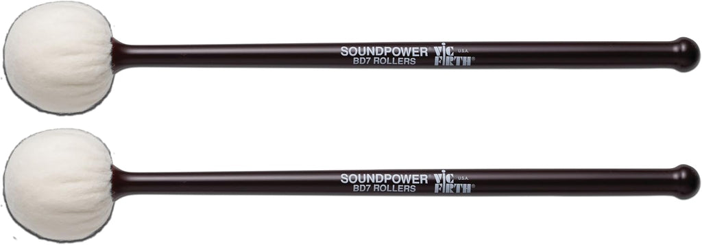 Vic Firth Soundpower Bass Drum – Rollers (per pair)