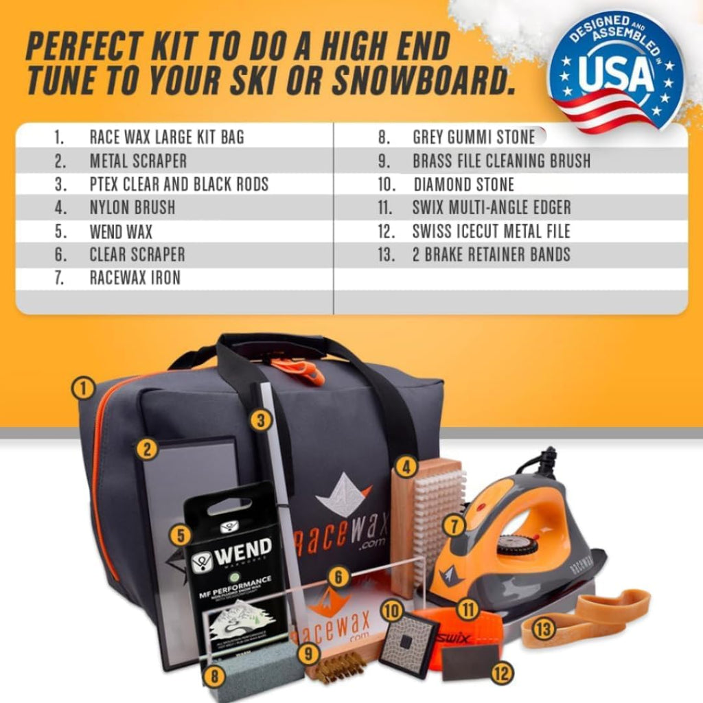 RaceWax Diamond Ski Snowboard Wax Tuning Kit
