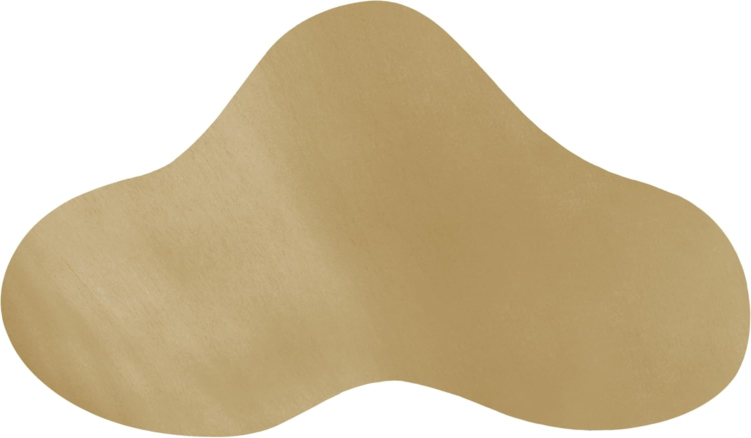Meridian Furniture 238Gold-C Tevere Collection Modern | Contemporary Coffee Table with Brushed Metal, Unique Shape, 39' W x 24' D x 14.5' H, Gold