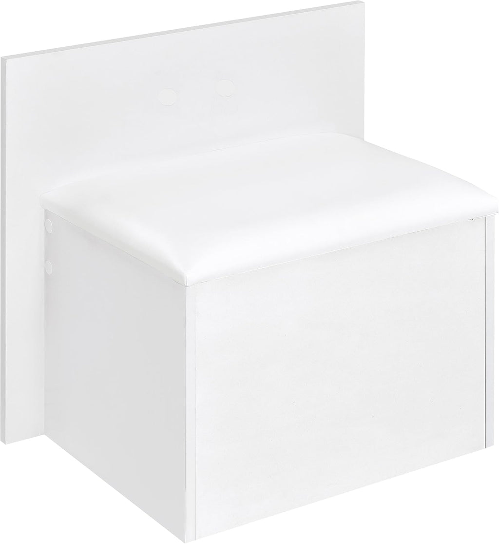 Coaster Home Furnishings Flora 2-Drawer Vanity Set with Led Mirror White High Gloss