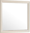 Glory Furniture Louis Phillipe Wood Veneer Bedroom Mirror in Beige