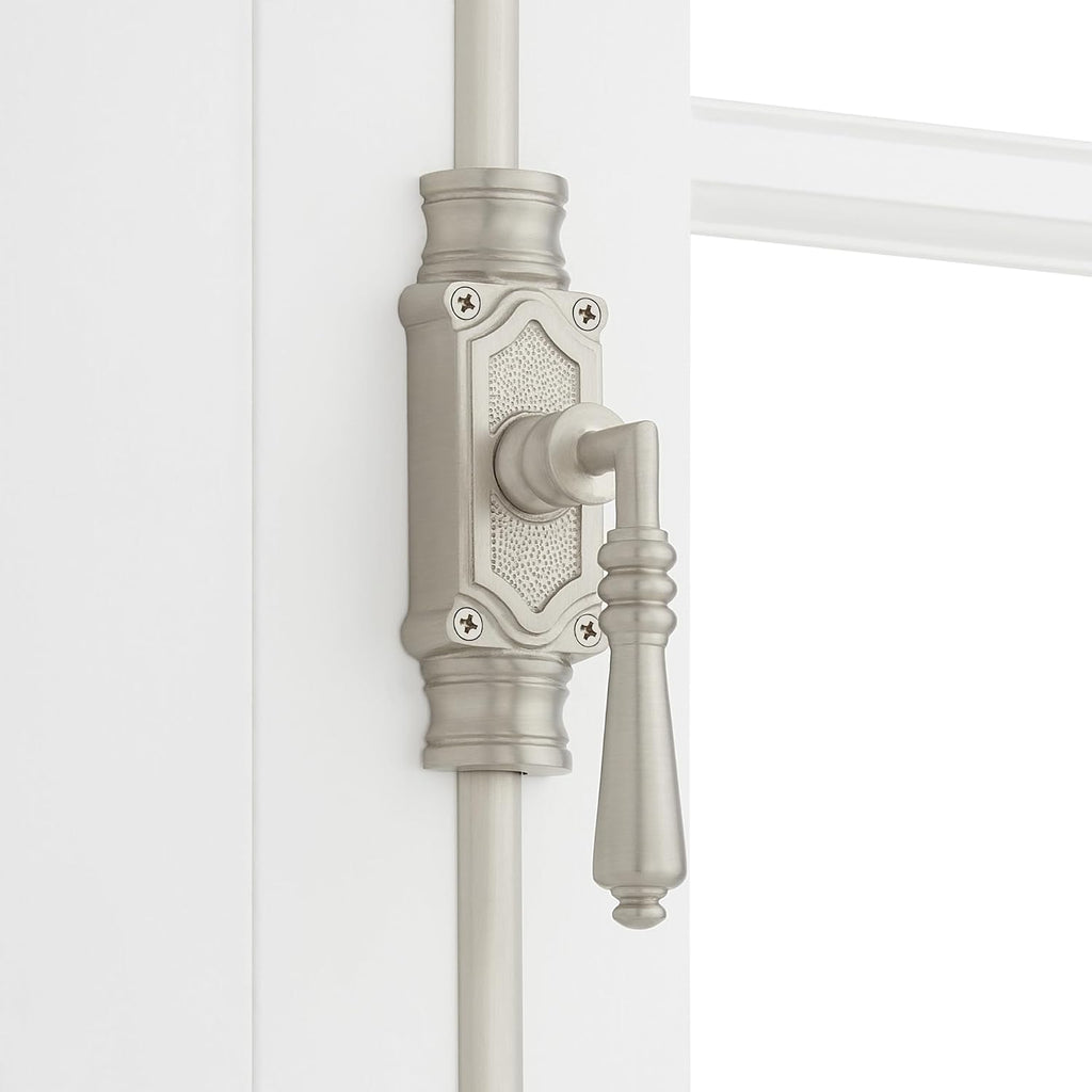 Signature Hardware 955213-4.75 Romlain 72 Inch Tall Window Cremone Security Bolt - Brushed Nickel