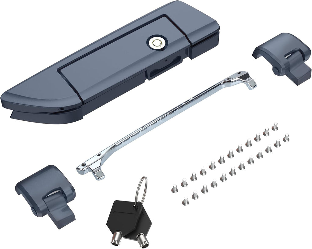 Tour Pack Latches for Harley,Tour Pack Trunk Lid Latch with Keys Fit for Harley Touring/Road King/Road Glide/Street Glide/Electra Glide/Ultra-Classic 2014+ Black Tempest