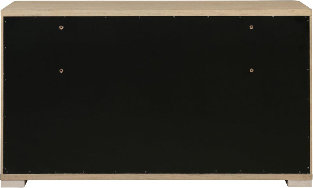 Coaster Home Furnishings - Ladera - Wood - 6-Drawer Dresser with Contemporary Style, Metal Extension Glides and Nickel Finger Pulls - Bedroom - Light Elm - 225083