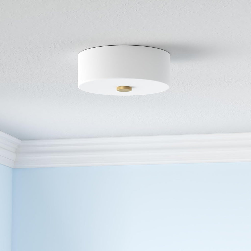 Mitzi H146502-AGB Sophie - 2 Light Flush Mount 4.5 inches Tall and 11.75 inches Wide - Aged Brass