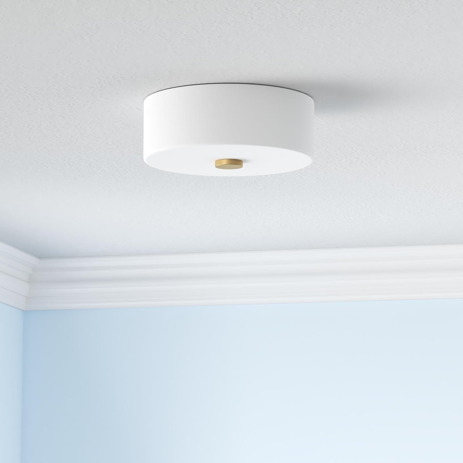 Mitzi H146502-AGB Sophie - 2 Light Flush Mount 4.5 inches Tall and 11.75 inches Wide - Aged Brass