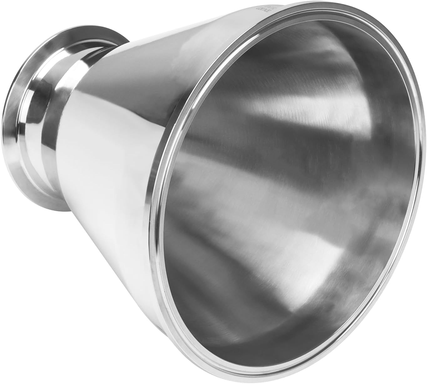 DERNORD Sanitary Fitting Reducer Fitting SUS304 Tri Clamp Ferrule Style 8' Tube OD to 4' Tube OD