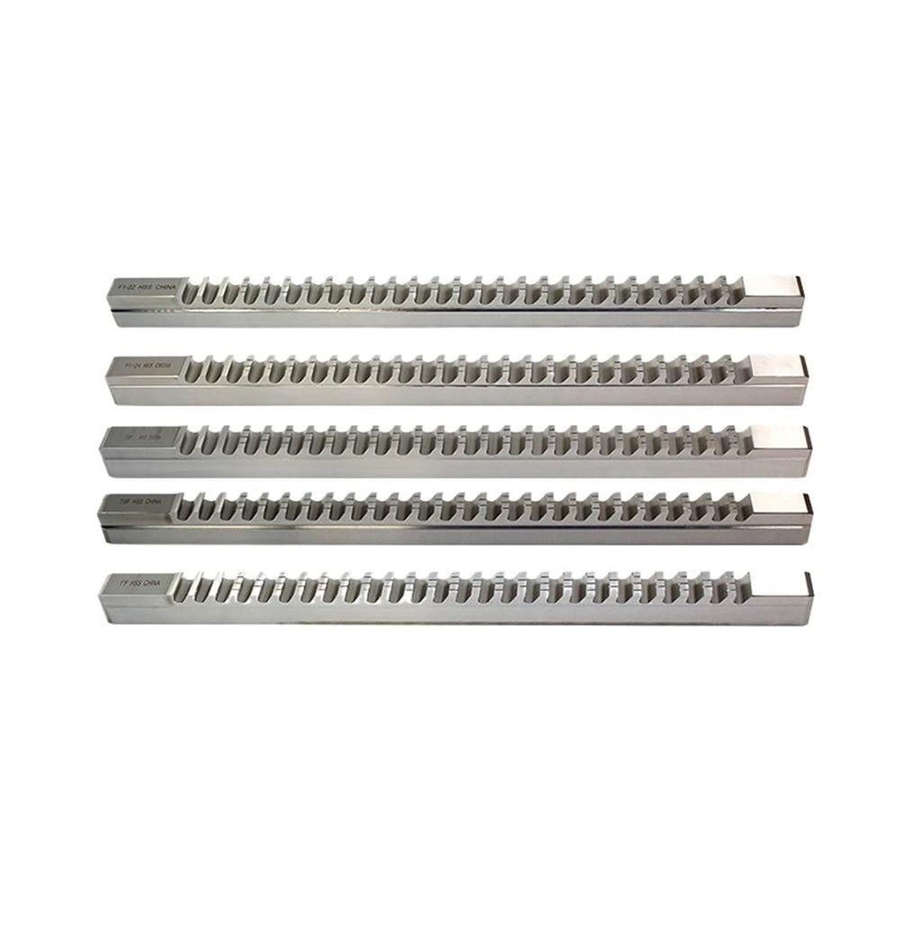 Push-Type Keyway Broach, F1-20mm-25mm, 1' 7/8' High-Speed Steel Standard Broach Cutting Tool for CNC Router Metalworking Heat Resistance(1'F)