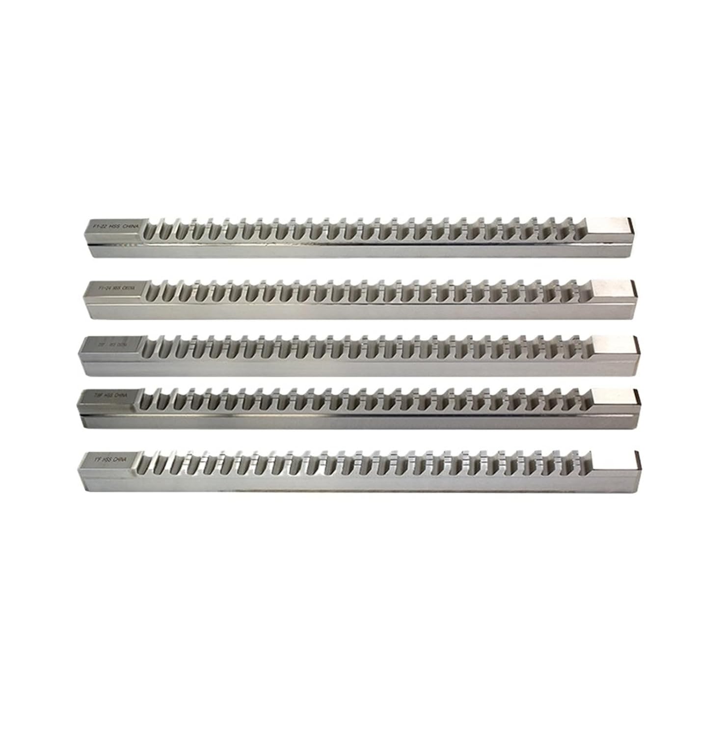 Push-Type Keyway Broach, F1-20mm-25mm, 1' 7/8' High-Speed Steel Standard Broach Cutting Tool for CNC Router Metalworking Heat Resistance(1'F)