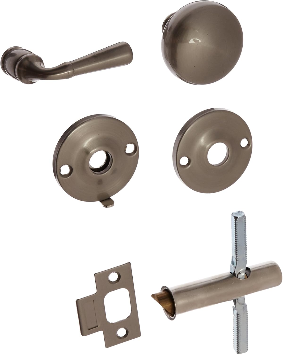 Deltana SDML334 Solid Brass Mortise Screen Door Latch, Chrome