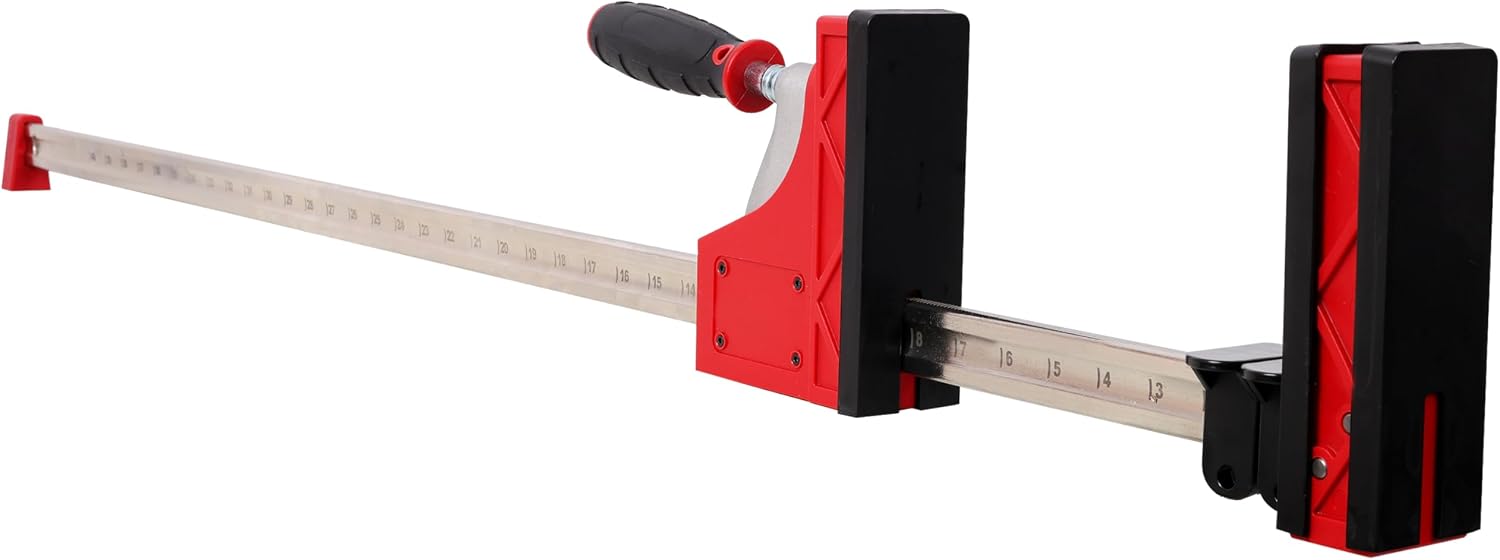12PCS Professional Parallel Clamp Kit, 24' & 40' Heavy-Duty Clamps with Bench Dogs & Framing Blocks, 1700LBS Force, 90° Precision Alignment for Woodworking, Cabinet Making, DIY Projects