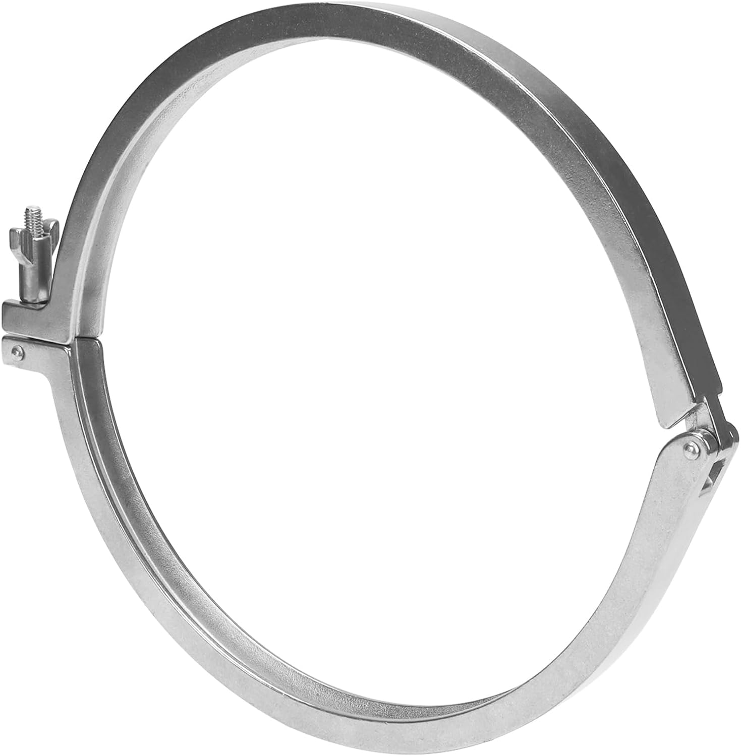 DERNORD Single Pin Heavy Duty Tri Clamp Stainless Steel 304 with Wing Nut for Ferrule TC with 1PC Silicone Gasket (12 inch Tri Clamp+Silicone Gasket)