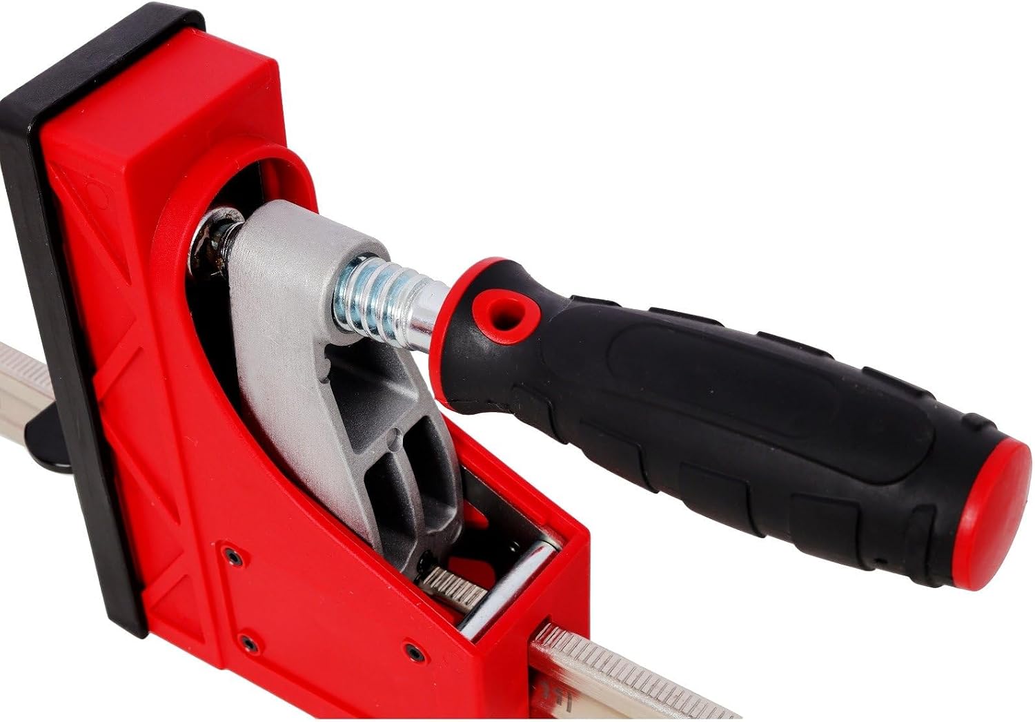 12PCS Professional Parallel Clamp Kit with 24' & 40' Heavy Duty Bar Clamps, Bench Dogs & Framing Blocks - 1700 Lbs Clamping Force for Woodworking, Carpentry & DIY Projects, Red