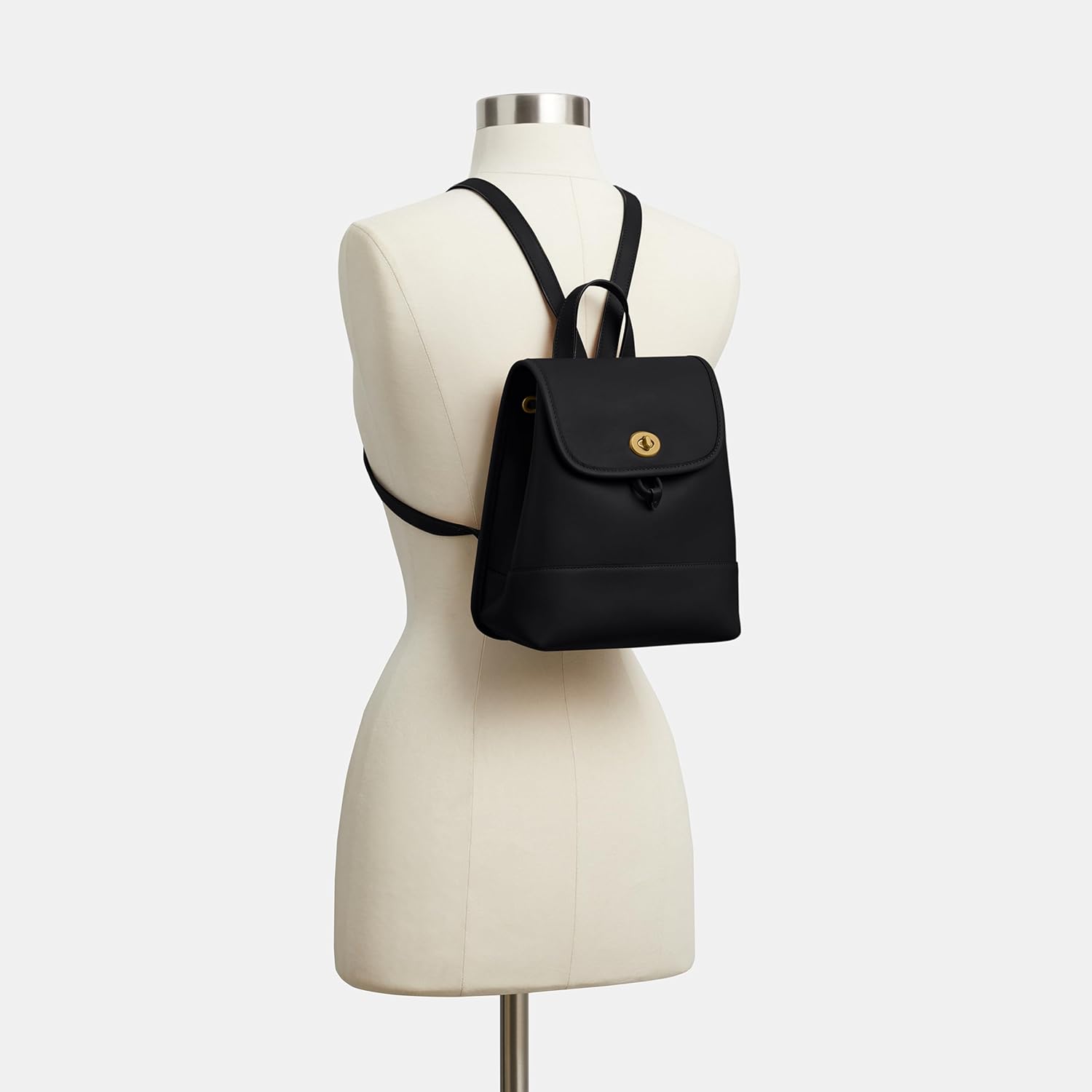 Coach Women's Turnlock Backpack Black One Size