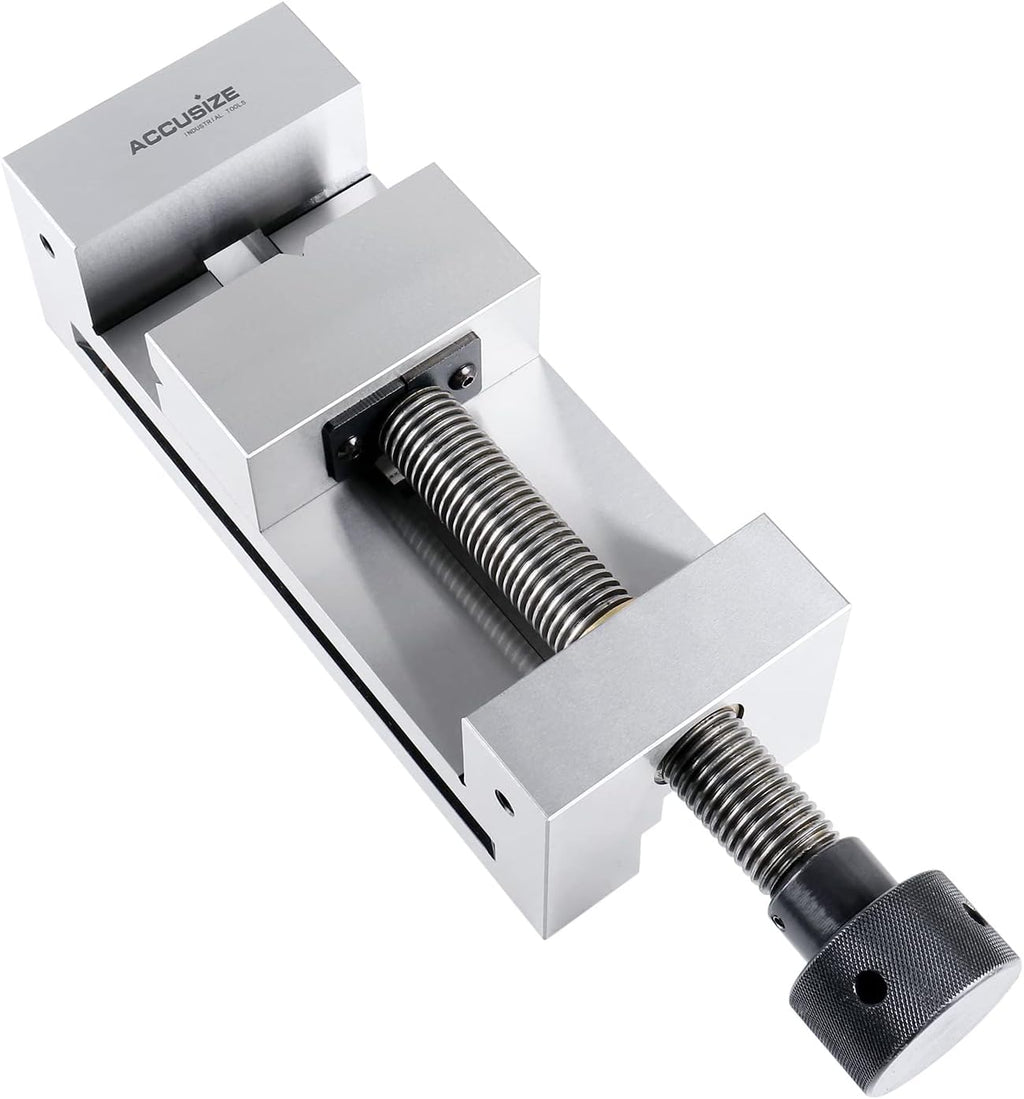 Accusize Industrial Tools 4'' Precision Toolmakers Vise Hardened and Ground 0.0002'', 0235-0312 | Accuracy 0.0002', V-Groove Jaw, Hardened and Ground, HRC58-62