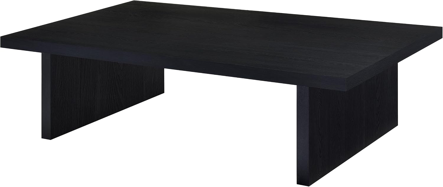 Coaster Home Furnishings Max Rectangular Engineered Laminate Coffee Table Black