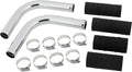 Speedway Motors 1949–1953 Flathead Radiator Hose Dress-Up Kit with Chrome or Stainless Tubes, Upper Coolant Hoses, Rubber Connectors, and Hose Clamps