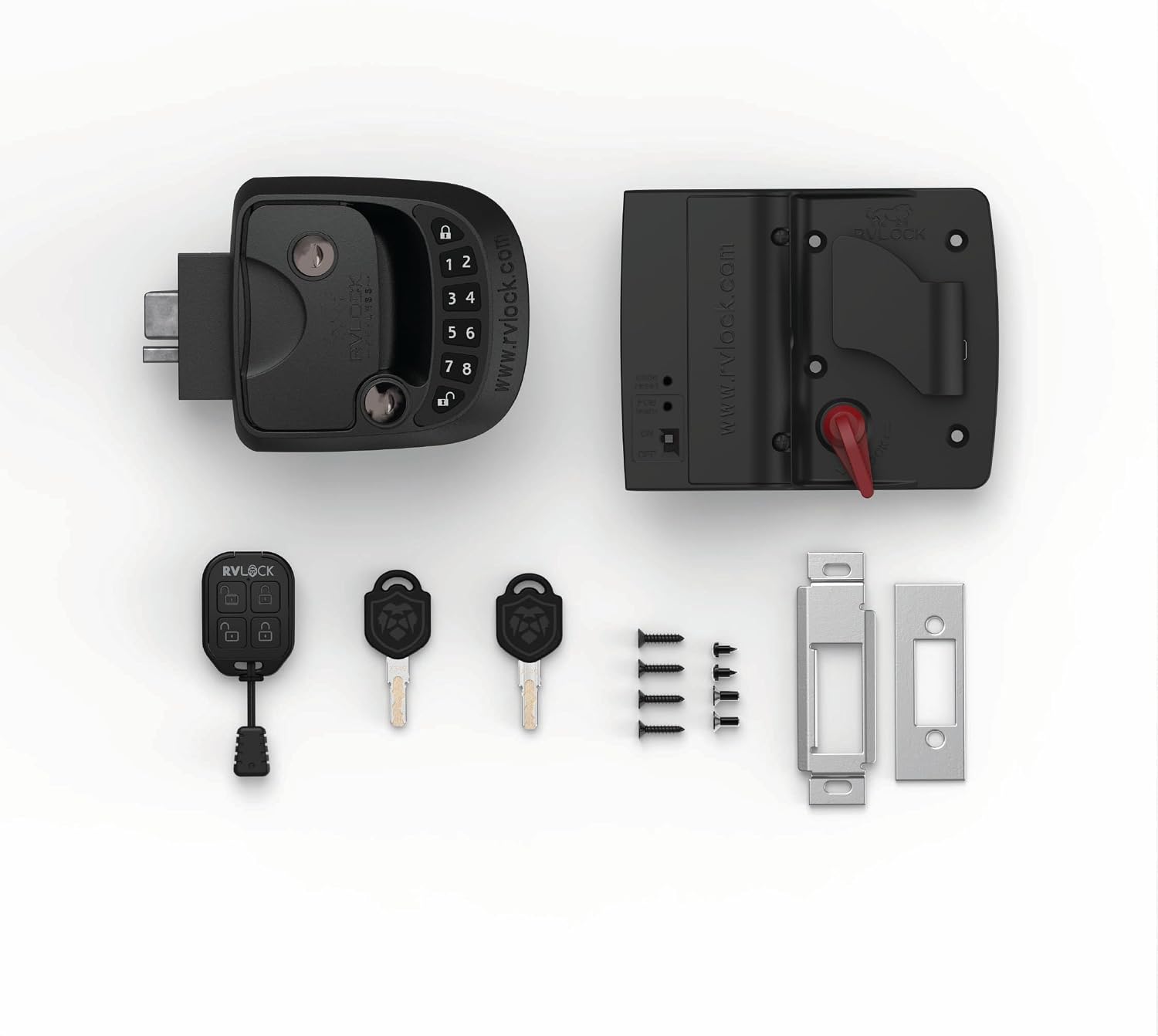 RVLOCK Compact RV Lock Keyless Entry, Secure Replacement for Camper Latch, Great RV Door Lock Replacement for Trailers with Patented Security Technology