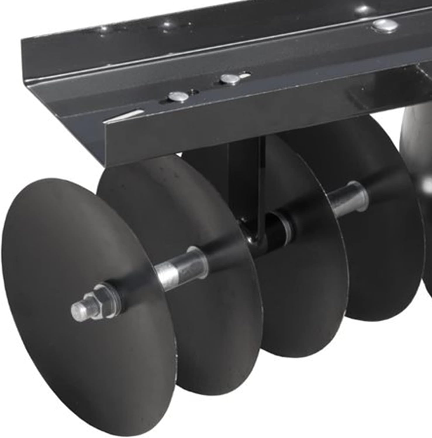 Field Tuff Steel Tow Behind Sleeve Hitch Garden Cultivator Soil Tiller Disc Harrow Tractor Attachment with 39 Inch Working Width, 11 Inch Discs, Black