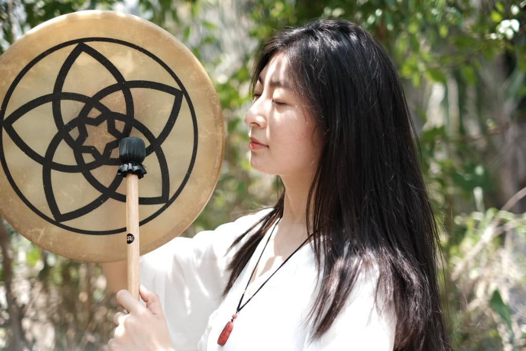 Meinl Sonic Energy 15' Native American Style Hoop Shaman Drum with Mallet For Meditation, Sound Healing Therapy, ASMR, Yoga