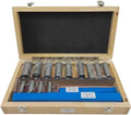 Push Type Keyway broaches 22pcs hss Groove Keyway Broach broaches Set Key Tool Bushing Shim Set Metric Systems 12-30 HSS Keyway Tool