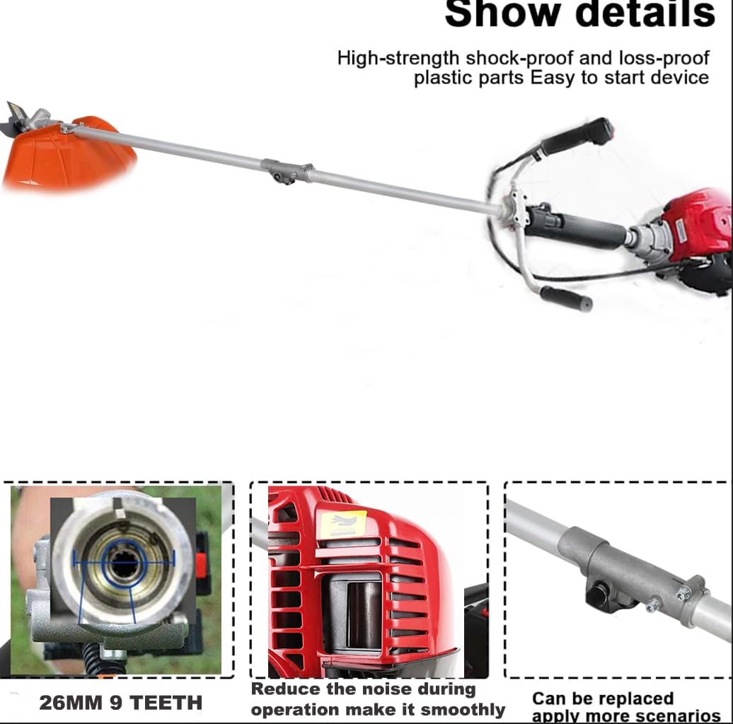 GX50 Brush Cutter 3 in 1 Weed Eater Lawn Mower Cultivator Tiller 4 Strokes Pruner Trimmer rototiller