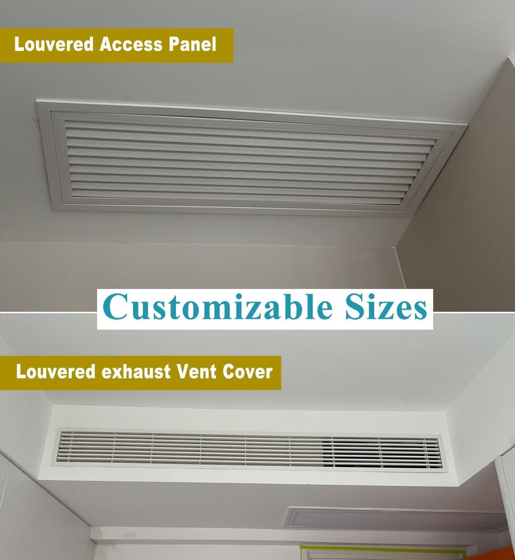 Drop Ceiling Wall Vented Access Panel, Touch Latch Access Hatch with Removable Screen & Screw, Pop in Inspection Door Fits Openings from 6-34 in(16x20in(41x51cm))