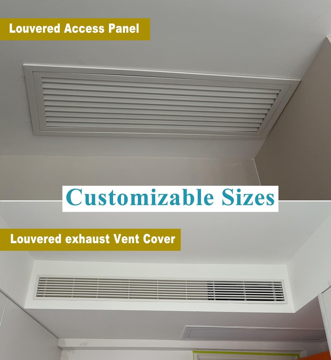Drop Ceiling Wall Vented Access Panel, Touch Latch Access Hatch with Removable Screen & Screw, Pop in Inspection Door Fits Openings from 6-34 in(30x32in(76x81cm))