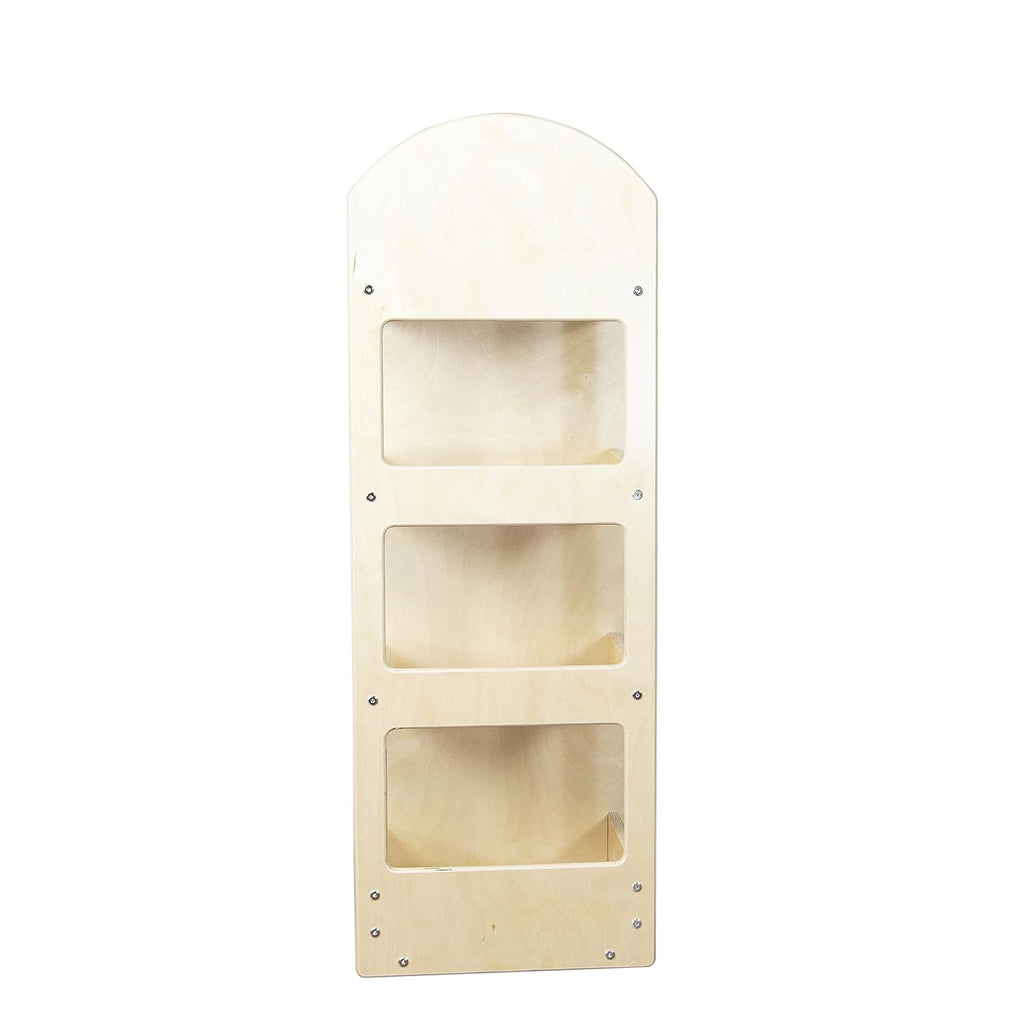 Contender Wooden Kids Fashion Pretend Dress-Up Station, Toddlers Clothing and Shoes Closet, Montessori Kids Room Furniture with Mirror & Side Hooks for Costume Storage