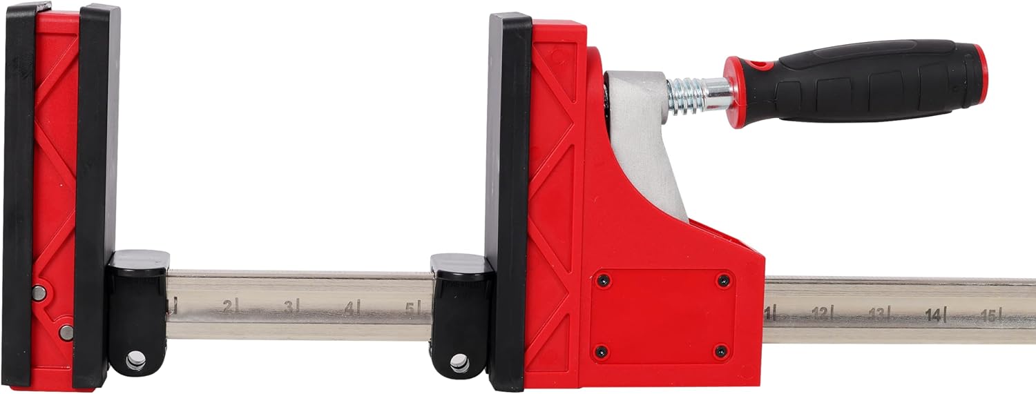12PCS Professional Parallel Clamp Kit, 24' & 40' Heavy-Duty Clamps with Bench Dogs & Framing Blocks, 1700LBS Force, 90° Precision Alignment for Woodworking, Cabinet Making, DIY Projects