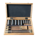 Keyway Broach Sets 18Pcs HSS Inch Size Industrial Tools for Lathe B-1/8 3/16 C-1/4 3/8 Teeth Keyway Size High Precision Cutting