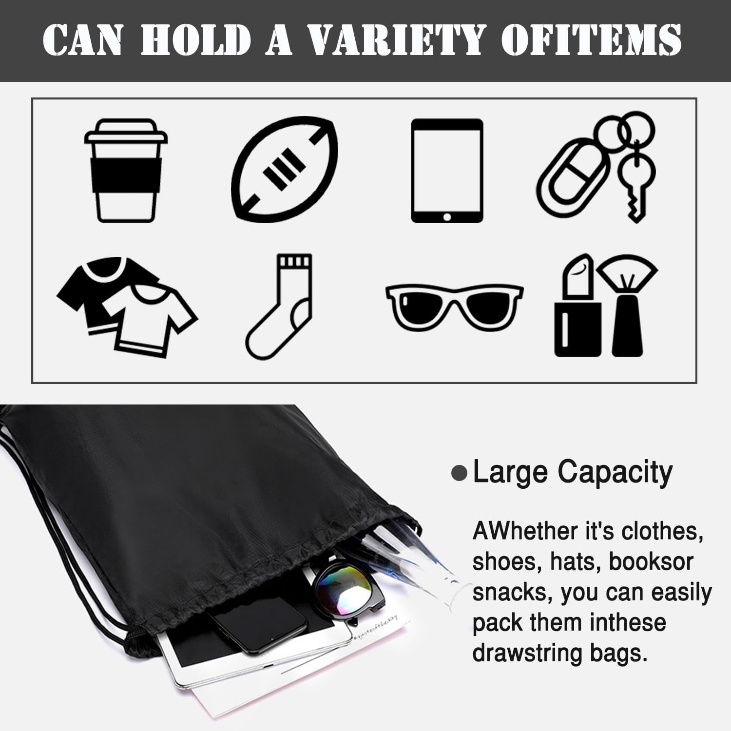 Custom Bags With Your Logo Set of 100 Custom Backpack Draw String Bags Pack Bulk for Travelling Swimming Gym Everyday Use (Red)