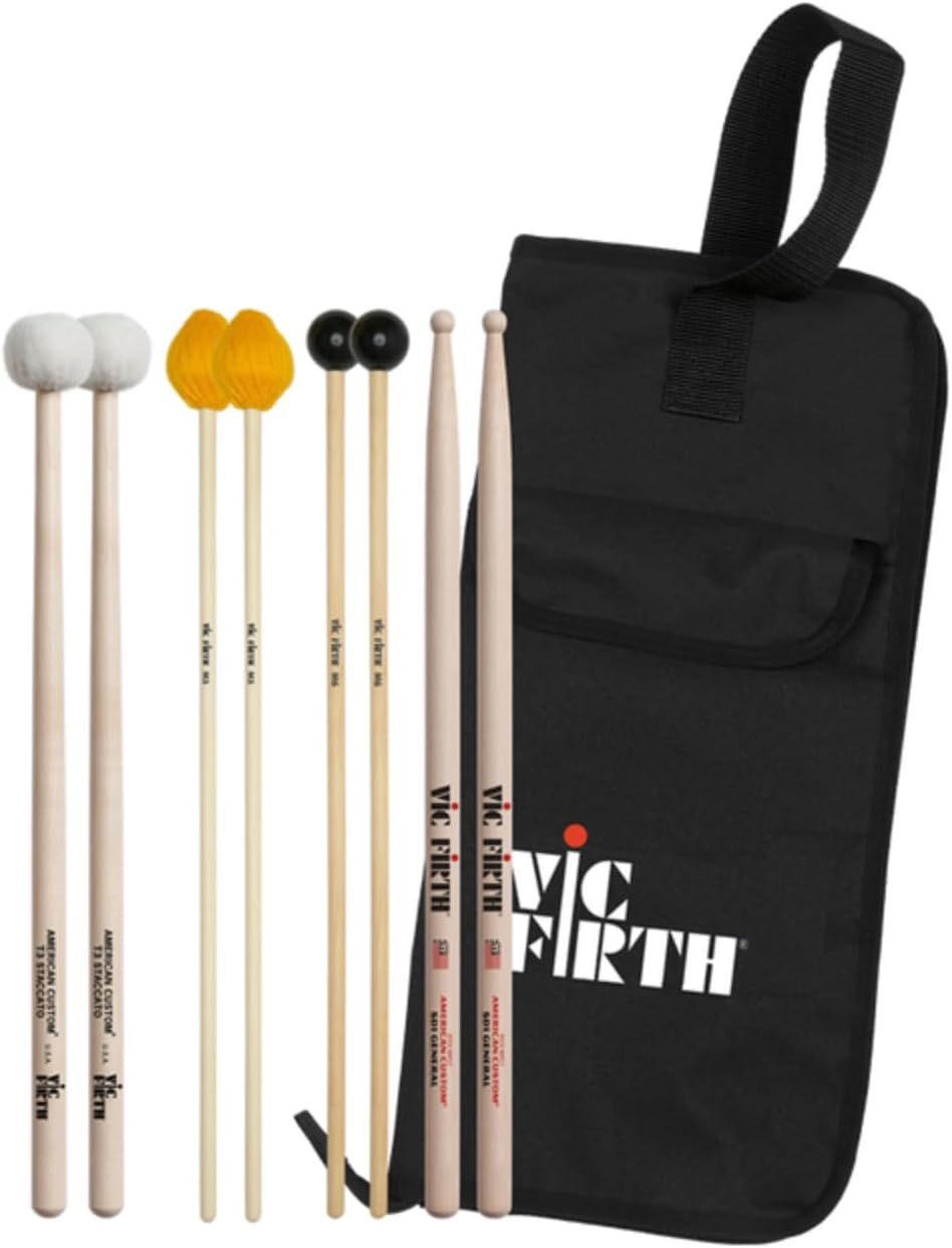 Vic Firth EP2A Intermediate Education Pack (Includes SD2,M3, M6, T3, BSB)