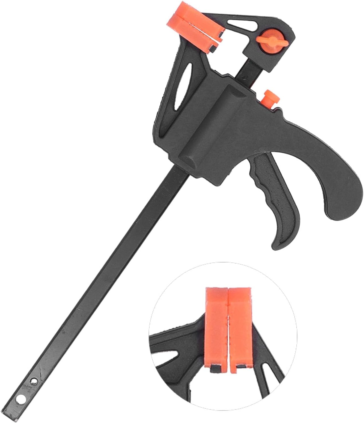 Duty 24in Ratchet Bar Clamp with Soft Pads & Storage Case Quick Release F for Woodworking,Furniture Packaging