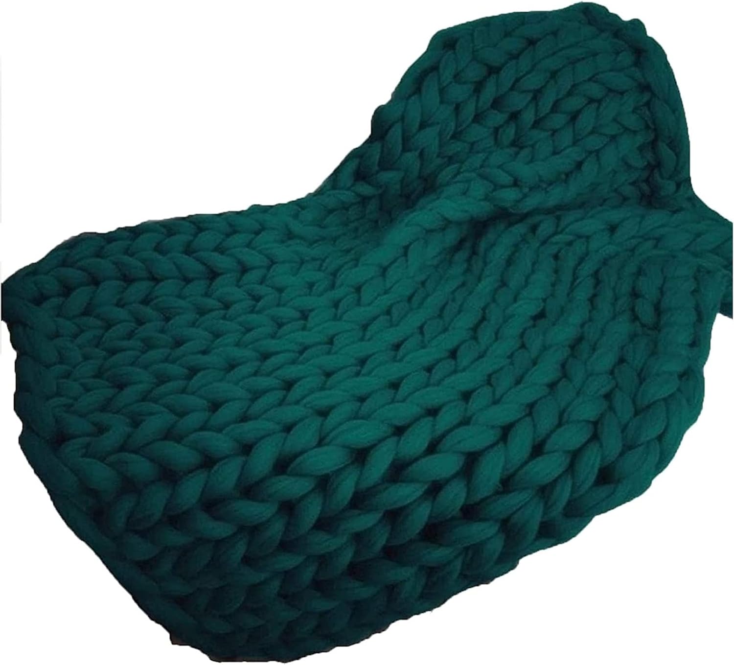 King Size Chunky Knit Blankets Handmade Soft Bulky Cozy Knit Blankets Throw for Sofa, Bed, Baby Blanket, Festival Gift, Camping, Home Decor (Size : 47x59in(120x150cm))