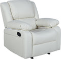 Flash Furniture Harmony Series Cream LeatherSoft Recliner
