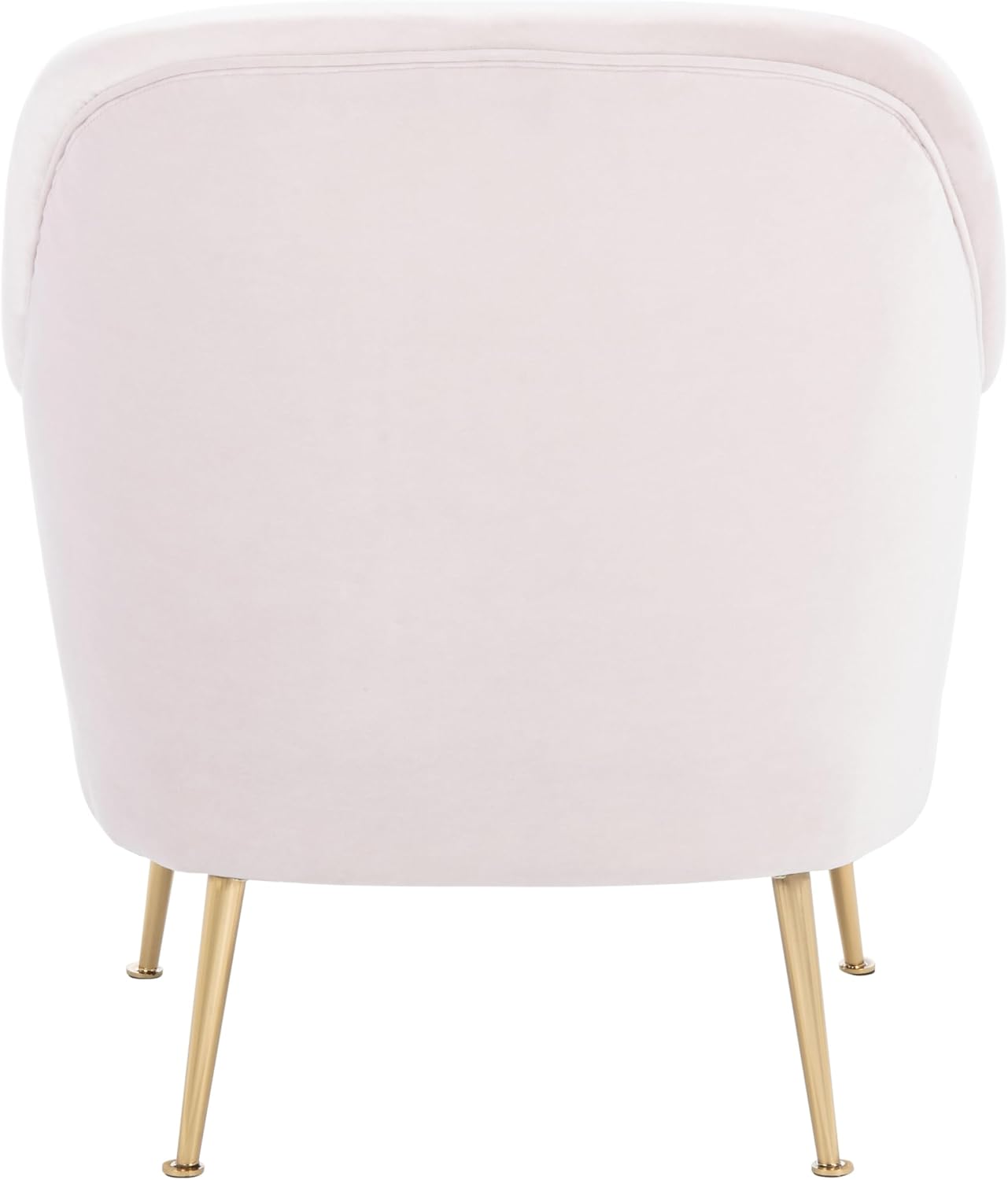 SAFAVIEH Home Collection Rodrik Light Pink Velvet/Gold Accent Chair