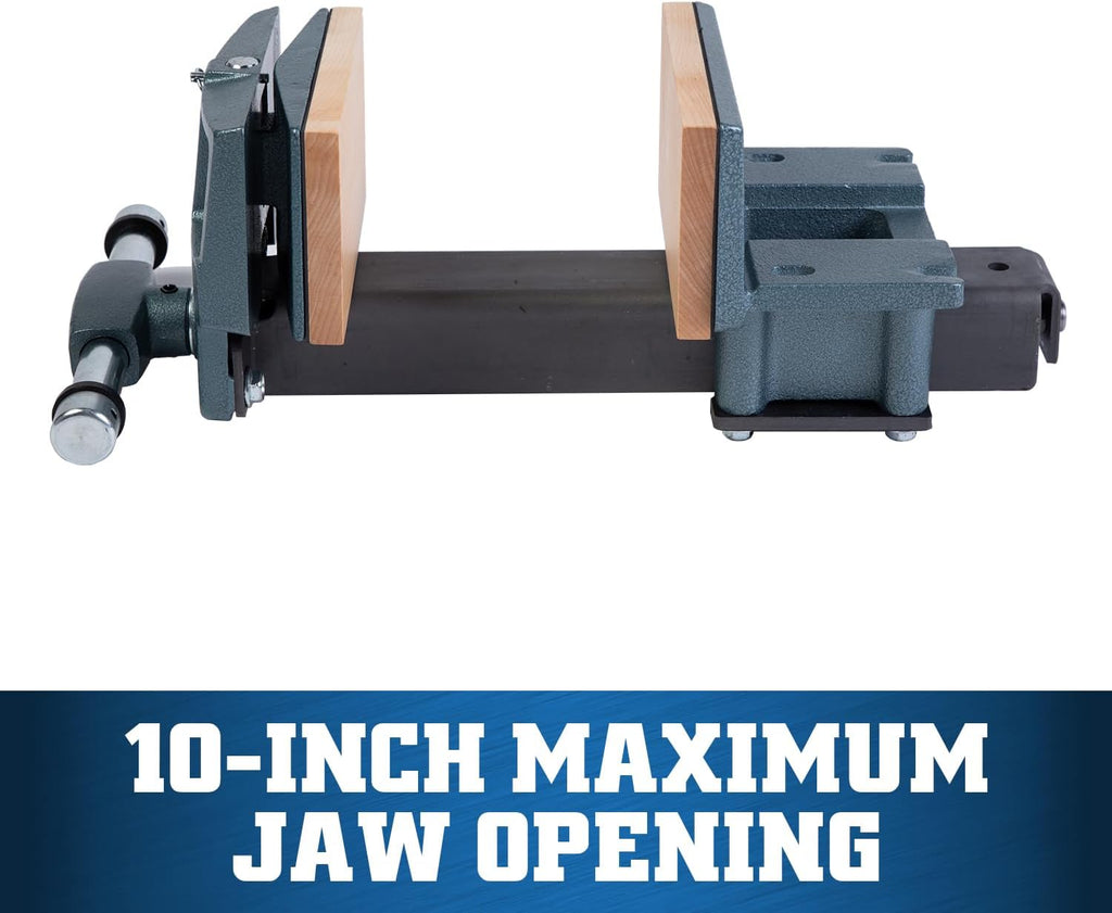 Wilton Woodworking Vise, 4' x 7' Jaw, 10' Max Jaw Opening, Rapid-Action (Model 78A)
