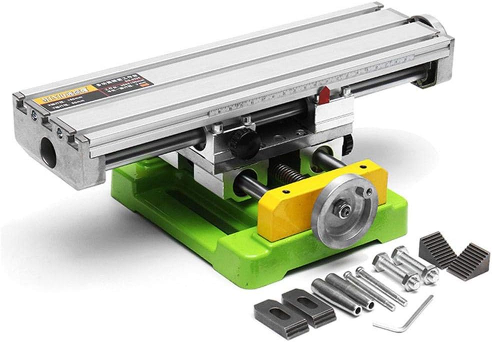 Mini Milling Machine Work Table Vise Portable Compound Bench X-Y 2 Axis Adjustive Cross Slide Table , for Bench Drill Press 13 inches-3.74' (330mm 95mm)