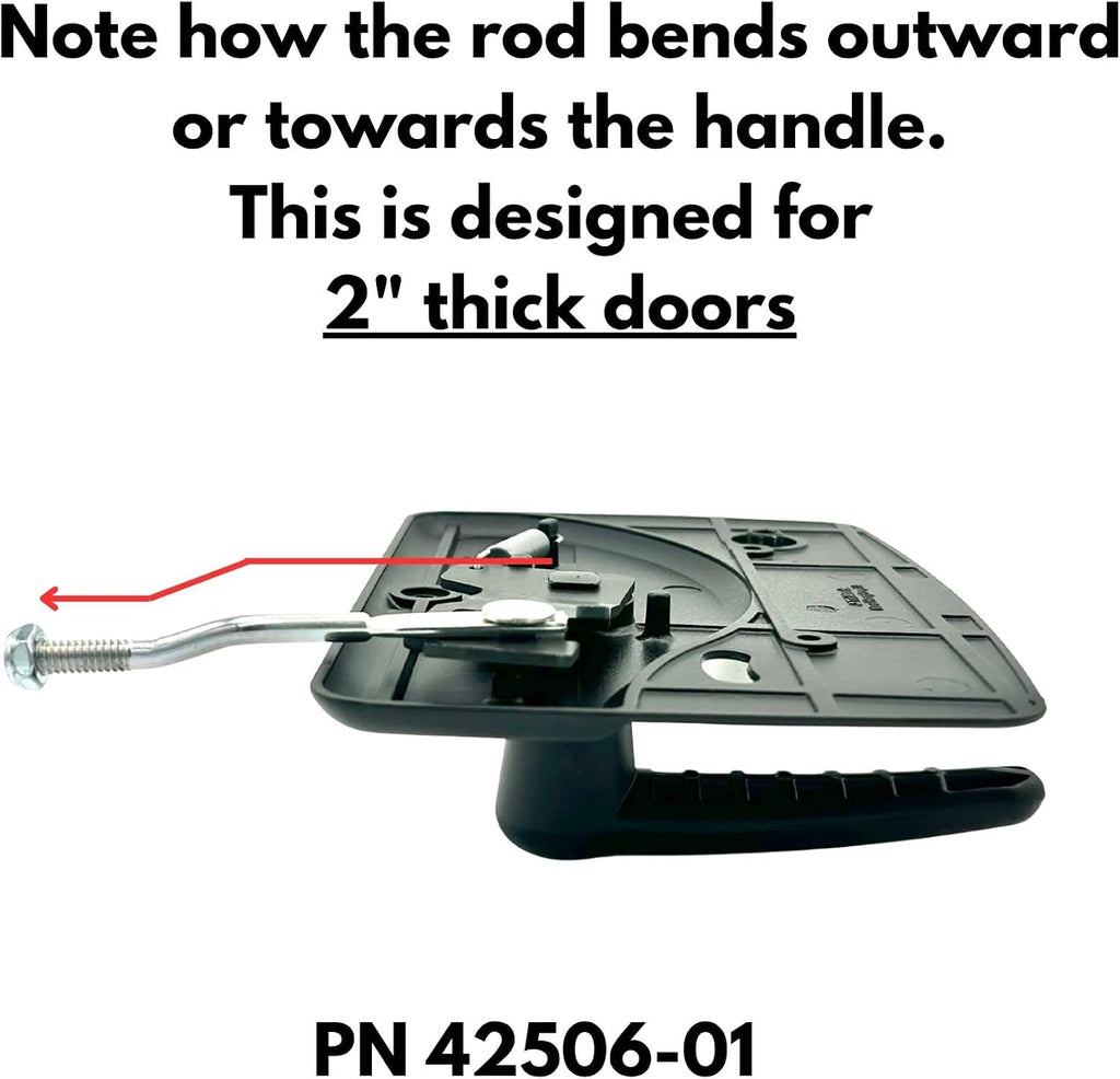 RV Door Handle Kit for 2' thick PTL RV Doors - Genuine TriMark parts - Back to Back Handle set with Hardware. Fits Tiffin, Newmar, Winnebago, Forest River, Dynamax, Entegra and more