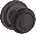 Baldwin PSTRATRR112 Reserve Passage Traditional with Traditional Round Rose in Aged Bronze Finish