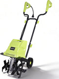 12 Inch Small Electric Corded Garden Tiller Cultivator 13.5 AMP Power Rototiller for Gardening with Adjustable Wheels