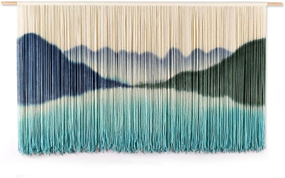 LXHELIVERY Wall Hanging Large Chic Woven Tapestry Art Cotton Rope Wall Decor Hand Weaves for Wall Art Handmade Decor Bedroom Living Room Apartment Backdrop (Color : Multi-Colored, Size : 90x60x90cm)