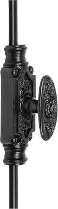 A29 Hardware 9 Feet Iron Cremone Bolt for Doors, Black Powder Coat Finish