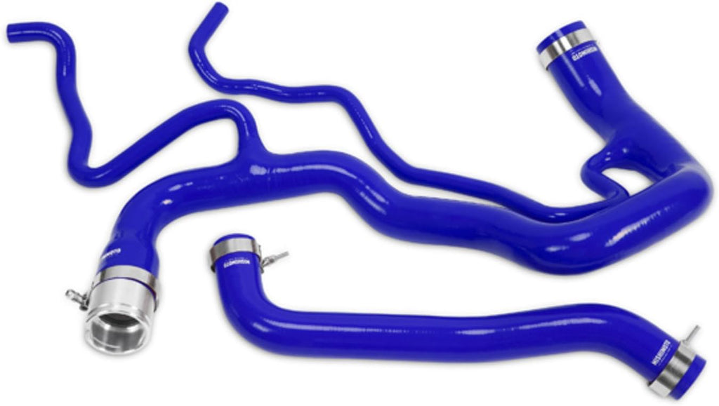 Mishimoto MMHOSE-DMAX-11BL Silicone Radiator Hose Kit Compatible With Chevrolet 6.6L Duramax 2011-2016 Blue