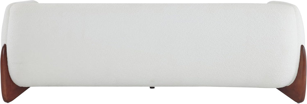 Christopher Knight Home 82 Inches Sofa Couch, Cozy 3-Seater, Boucle Fabric, Wood Frame, Beige